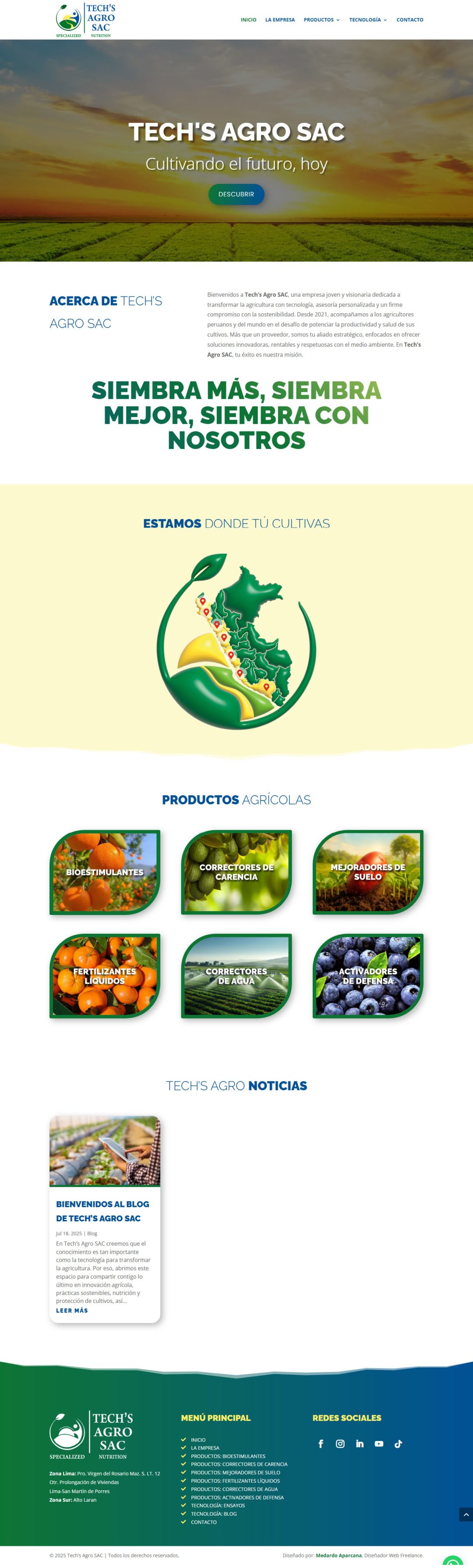 Techs Agro SAC - Cultivando el futuro hoy